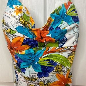 Tommy Bahama halter Hawaii print dress
